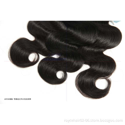 10a Cheap Raw Virgin Mink Hair Extensions Vendors Brazilian Human Hair Body Wave Bundles with Lace Frontal Closure